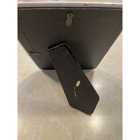 Vtg Ceramic Victorian Rose 8.75x6.75 Photo Frame Oval Inset Tabletop White - Picture 5 of 9